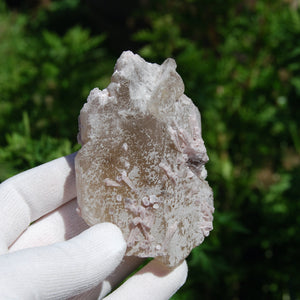 Pink Lepidolite in Citrine Matrix Crystal Specimen