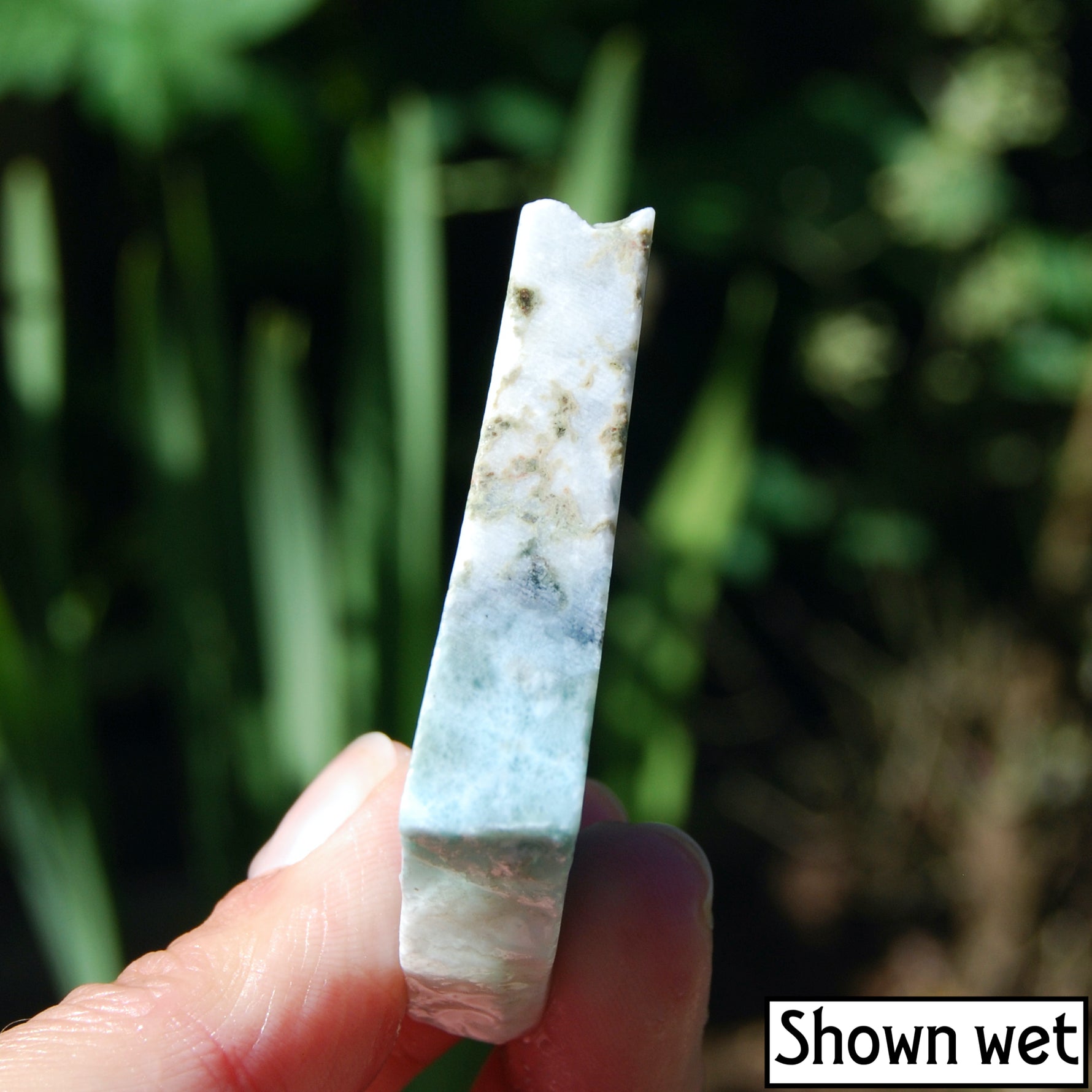 Genuine Larimar Crystal Slab Dominican Republic