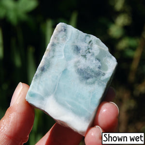 Genuine Larimar Crystal Slab Dominican Republic