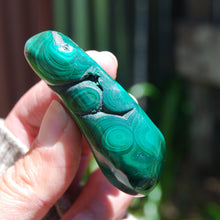 Load image into Gallery viewer, Large Natural Malachite Crystal Palm Stone Botryoidal Free Form Congo
