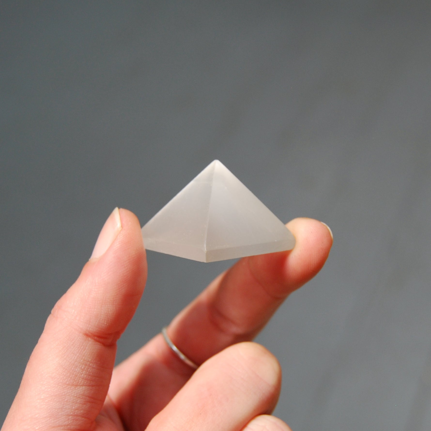 Selenite Crystal Pyramid 25mm to 30mm