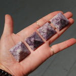 Lepidolite Crystal Pyramid 25mm to 30mm