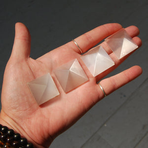 Selenite Crystal Pyramid 25mm to 30mm