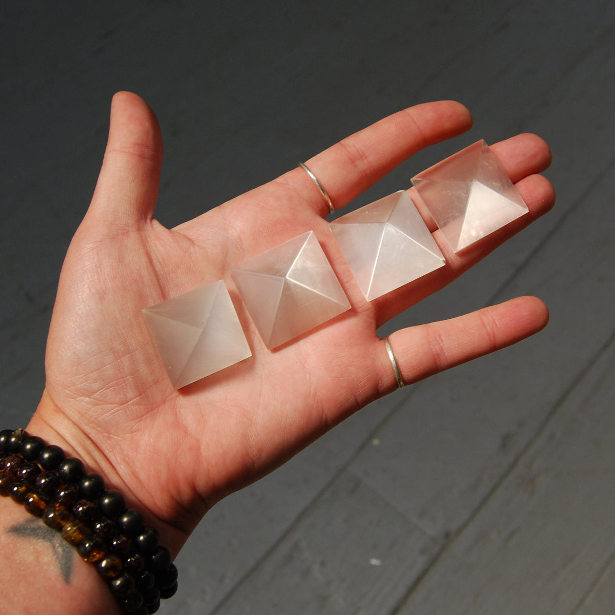 Selenite Crystal Pyramid 25mm to 30mm