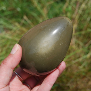 Large 4" 1.1lb Polychrome Jasper Carved Crystal Egg