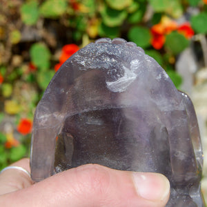 Large Fluorite Carved Crystal Skull Realistic with Internal Rainbows
