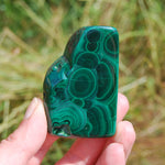 2.5" 102g Natural Malachite Crystal Polished Slab