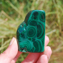 Load image into Gallery viewer, 2.5&quot; 102g Natural Malachite Crystal Polished Slab
