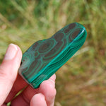 2.5" 102g Natural Malachite Crystal Polished Slab