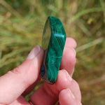 2.5" 102g Natural Malachite Crystal Polished Slab
