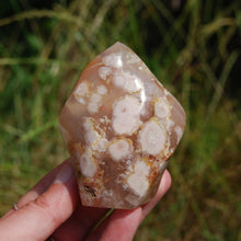 Load image into Gallery viewer, Flower Agate Carved Crystal Flame Sakura Agate
