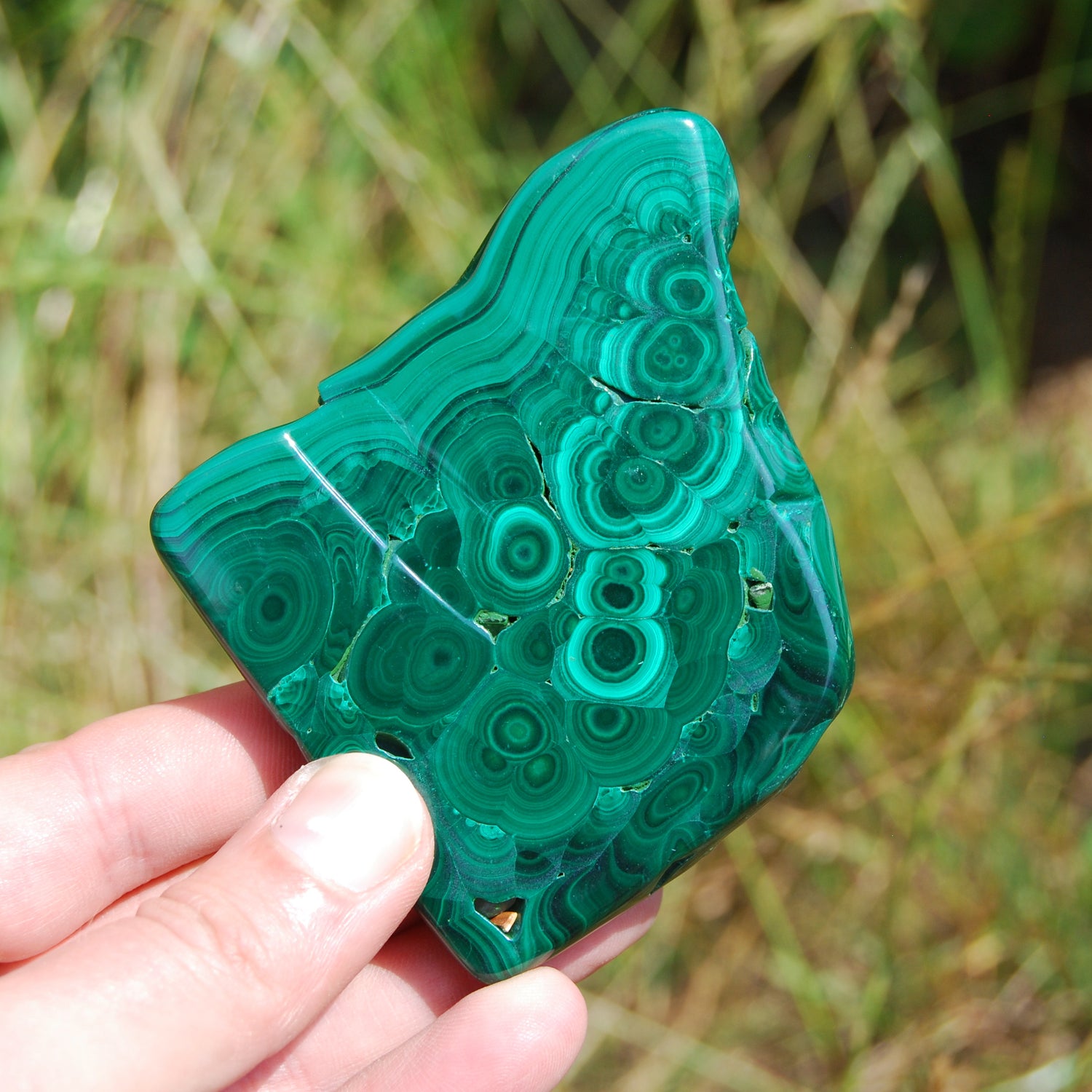 Stunning AAA Natural Malachite Crystal Polished Gemstone Slab 