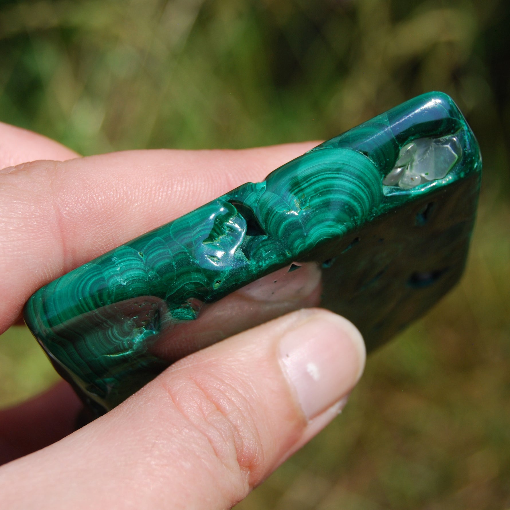 Stunning AAA Natural Malachite Crystal Polished Gemstone Slab 
