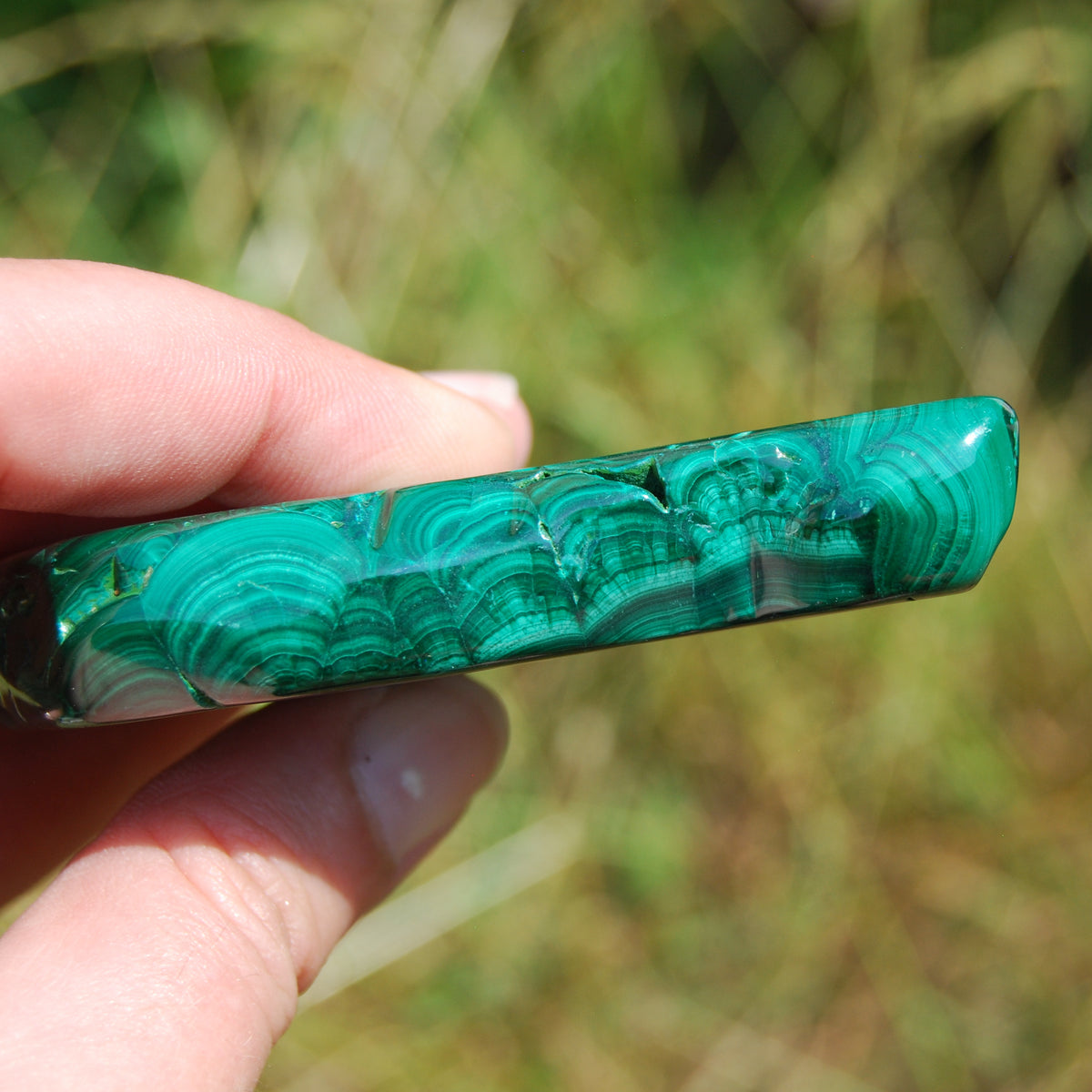 Stunning AAA Natural Malachite Crystal Polished Gemstone Slab 