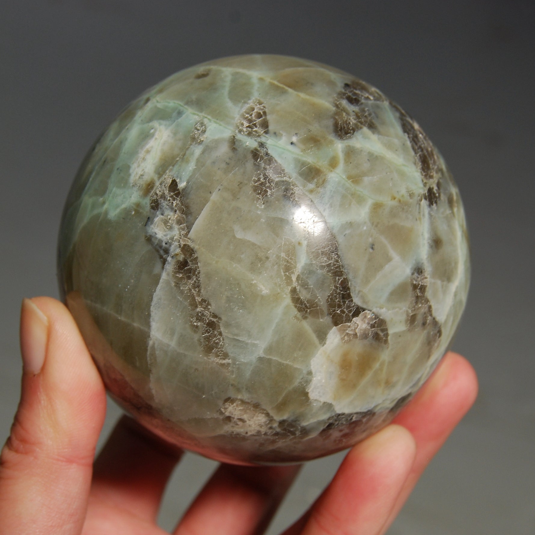 Large Garnierite Crystal Sphere Polished Crystal Ball