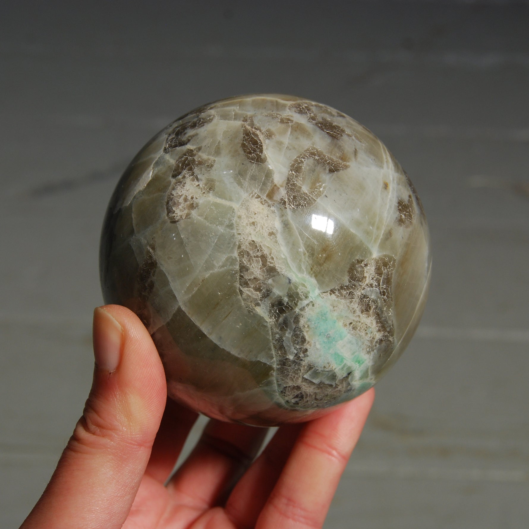 Large Garnierite Crystal Sphere Polished Crystal Ball