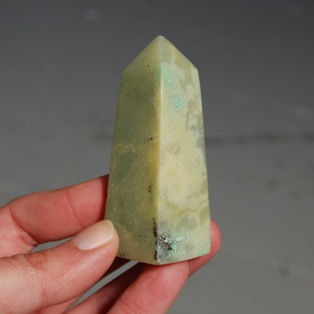 Green Chrysoprase Crystal Tower 80g 2"