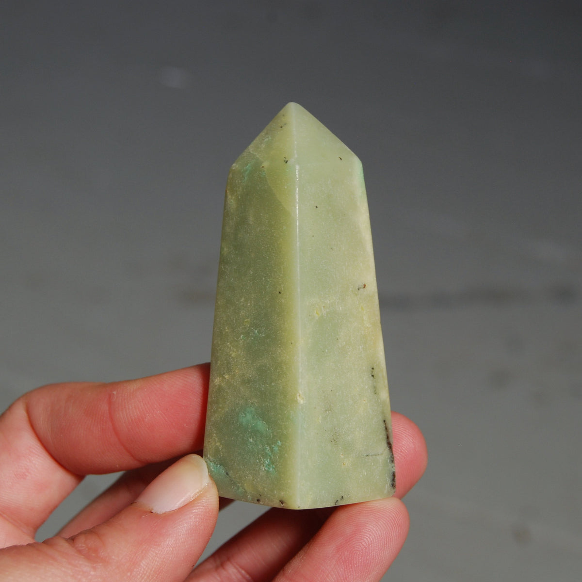 Green Chrysoprase Crystal Tower 80g 2"
