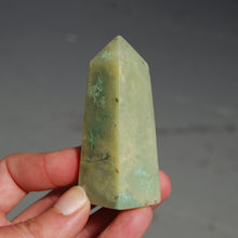 Load image into Gallery viewer, Green Chrysoprase Crystal Tower 80g 2&quot;
