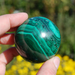 Natural Malachite Crystal Sphere 254g 2"