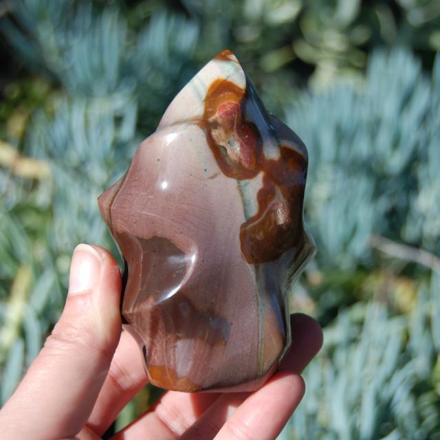 Polychrome Jasper Crystal Flame Tower
