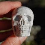 Laguna Lace Agate Carved Crystal Skull Realistic Gemstone Carving