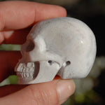 Laguna Lace Agate Carved Crystal Skull Realistic Gemstone Carving
