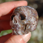 Pietersite Carved Crystal Skull Realistic Gemstone Carving