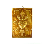 Sacred Heart Ex Voto Milagro Burning Flaming Heart Ornament