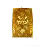 Sacred Heart Ex Voto Milagro Burning Flaming Heart Ornament