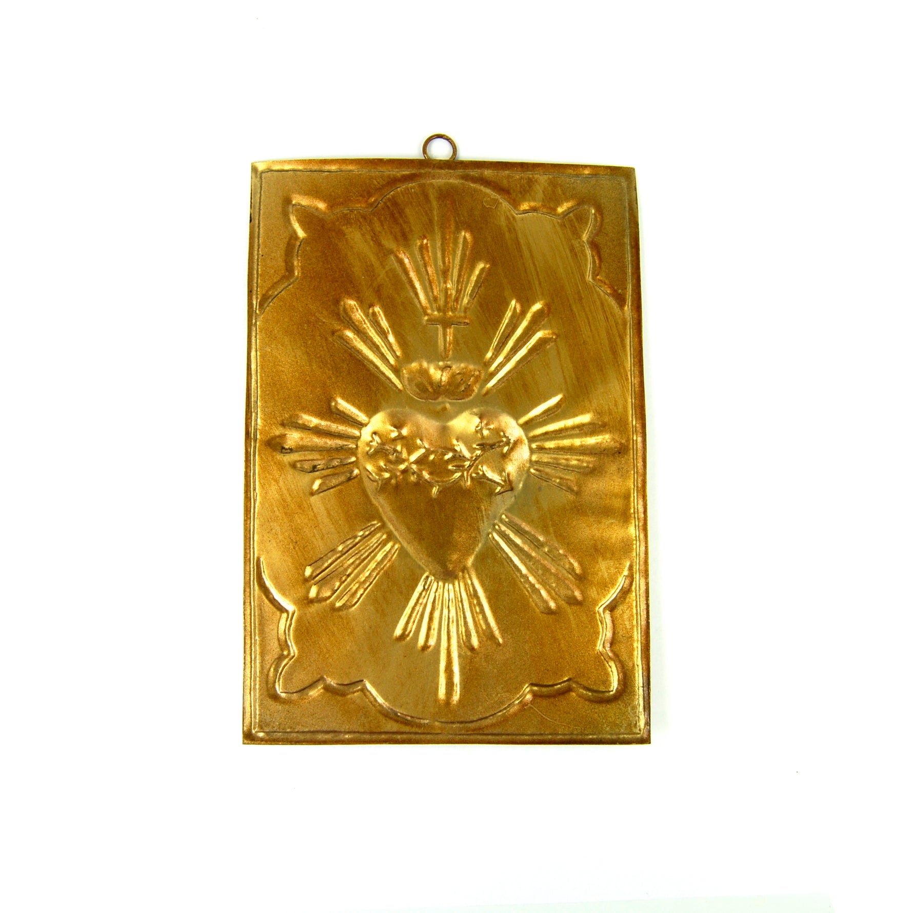 Sacred Heart Ex Voto Milagro Burning Flaming Heart Ornament