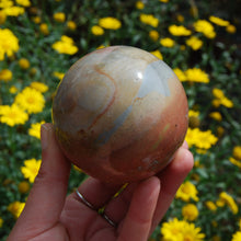 Load image into Gallery viewer, SALE was 69 | XL 1.2lb Polychrome Jasper Carved Crystal Sphere
