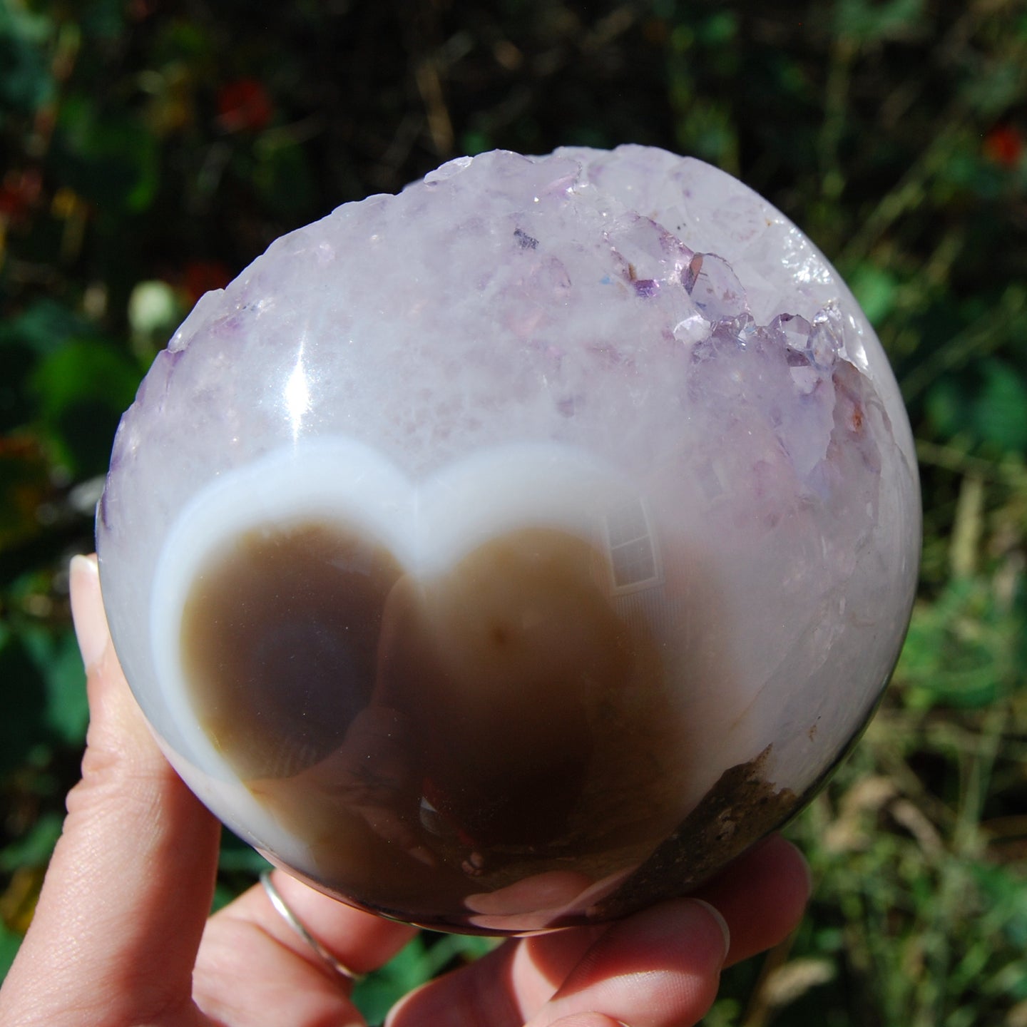 Amethyst Geode Crystal Sphere