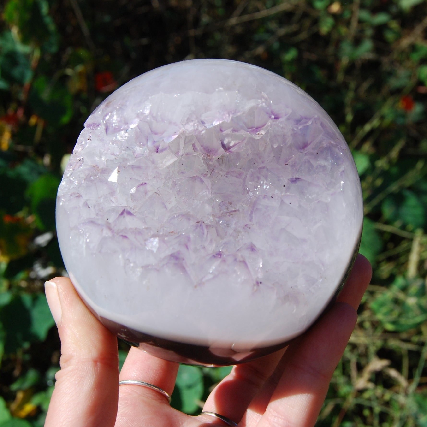 Amethyst Geode Crystal Sphere