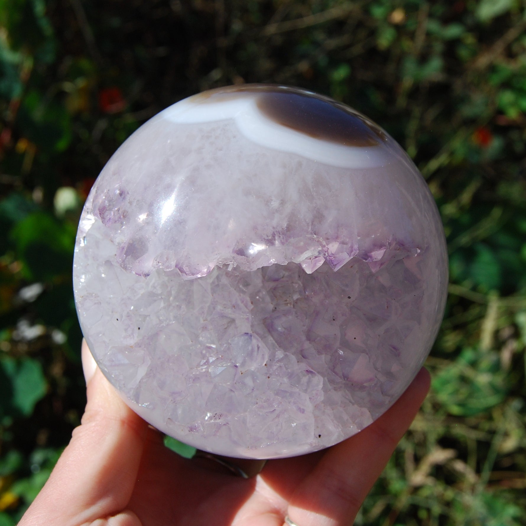 Amethyst Geode Crystal Sphere