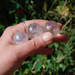 Angel Aura Clear Quartz Polished Crystal Spheres