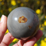 Polychrome Jasper Carved Crystal Sphere