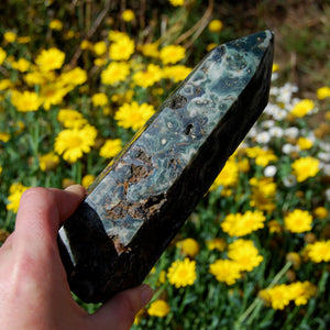 Large Ocean Jasper Crystal Tower