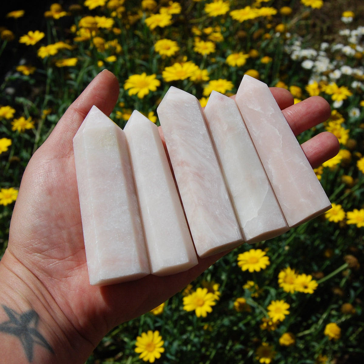 Peruvian Pink Opal Crystal Towers 