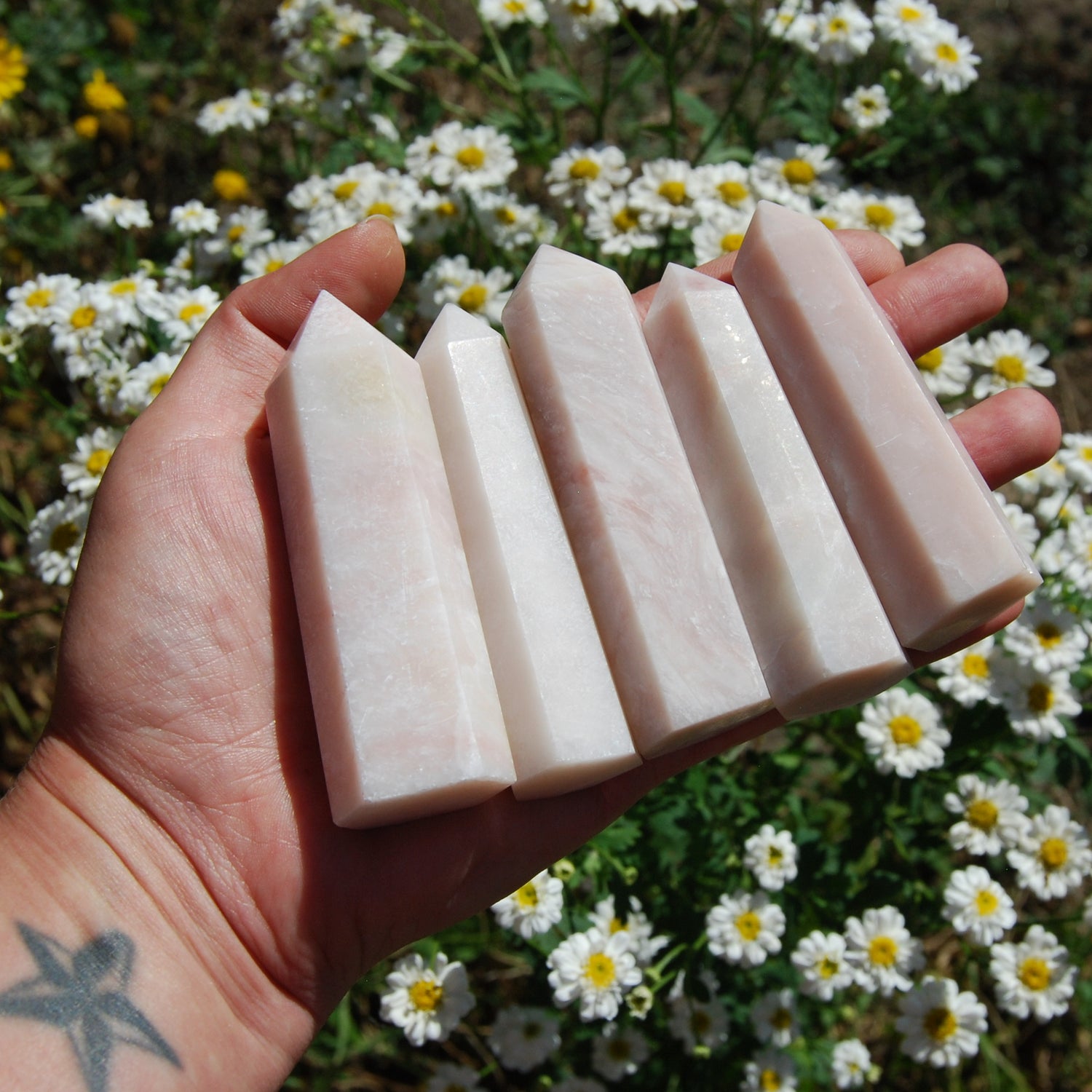 Peruvian Pink Opal Crystal Towers 