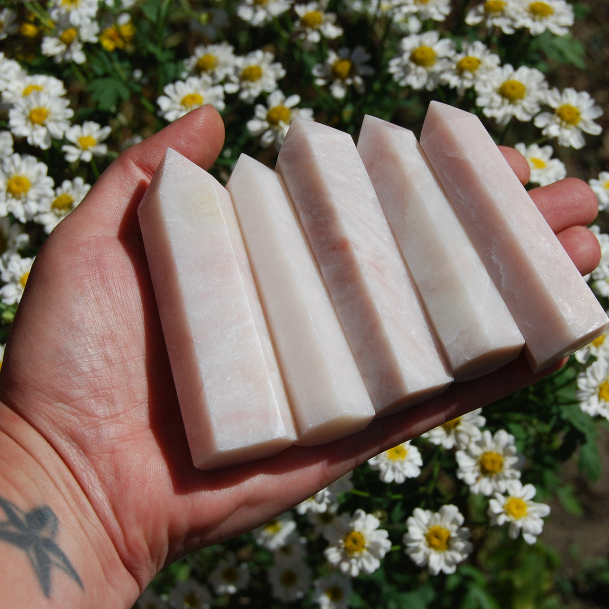 Peruvian Pink Opal Crystal Towers 