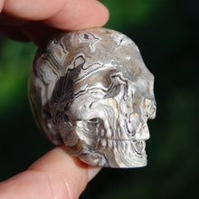 Load image into Gallery viewer, Laguna Lace Agate Carved Crystal Skull 
