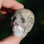 Laguna Lace Agate Carved Crystal Skull