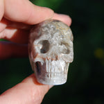 Laguna Lace Agate Carved Crystal Skull