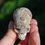 Laguna Lace Agate Carved Crystal Skull