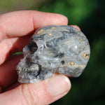 Ocean Jasper Carved Crystal Skull 