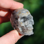 Ocean Jasper Carved Crystal Skull 