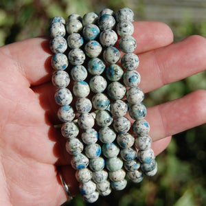 K2 Stone Beaded Power Bracelet 8mm Natural Gemstone Beads