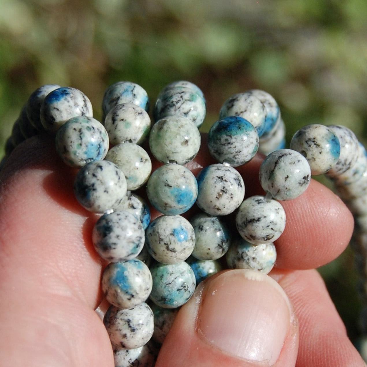 K2 Stone Beaded Power Bracelet 8mm Natural Gemstone Beads