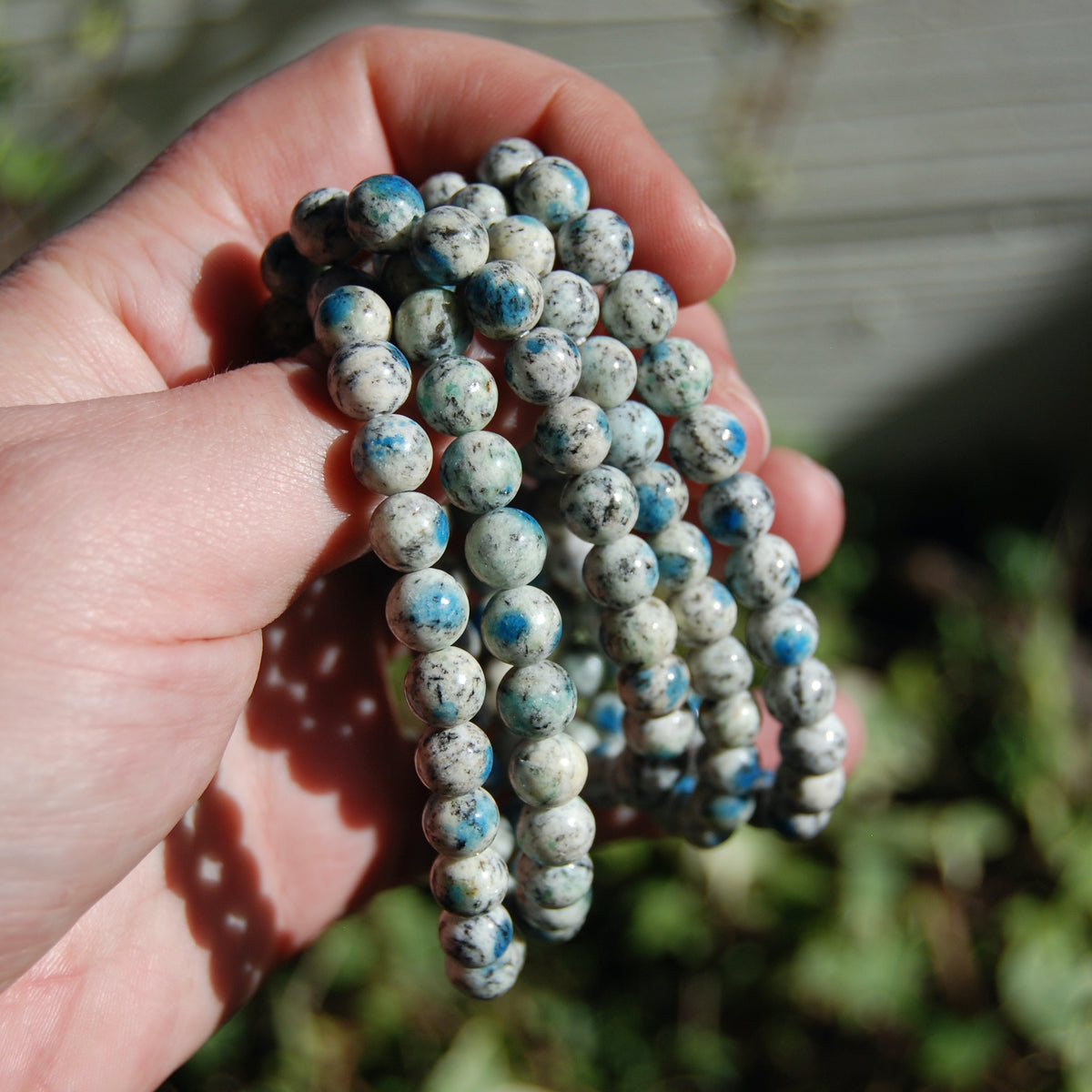 K2 Stone Beaded Power Bracelet 8mm Natural Gemstone Beads